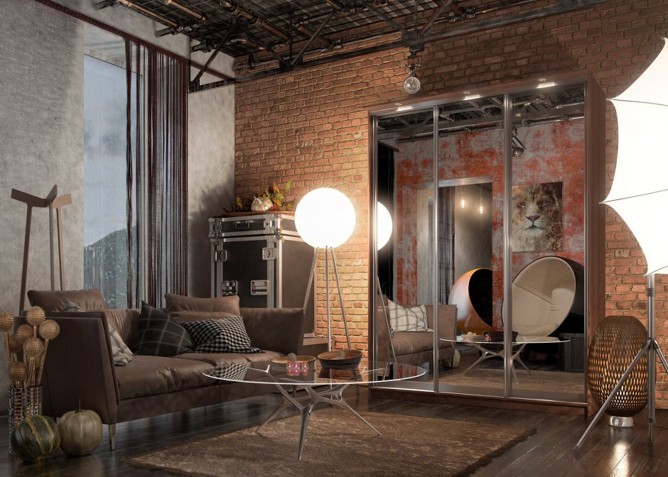 Настенный стол лофт