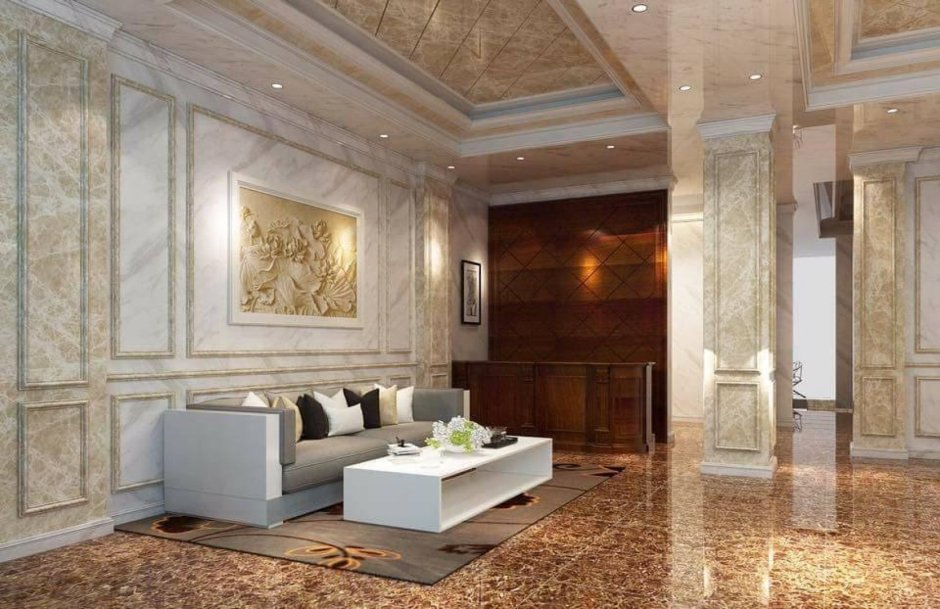 Стеновые панели под мрамор для внутренней отделки