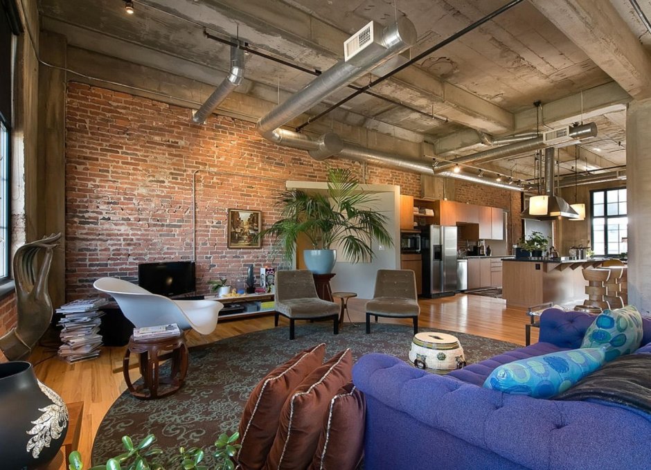 Вентиляция в стиле лофт