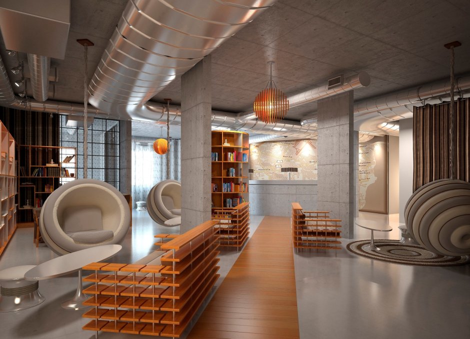 Вентиляционные трубы в стиле лофт