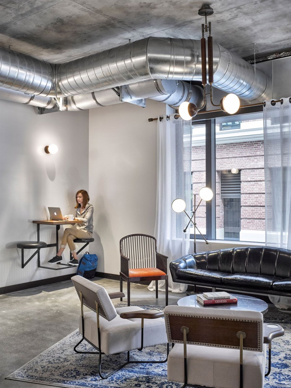 Воздуховод в интерьере