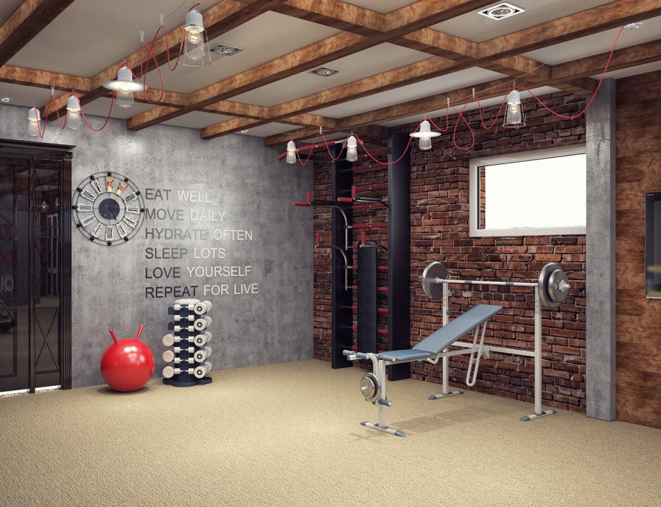 Тренажерный зал в частном доме