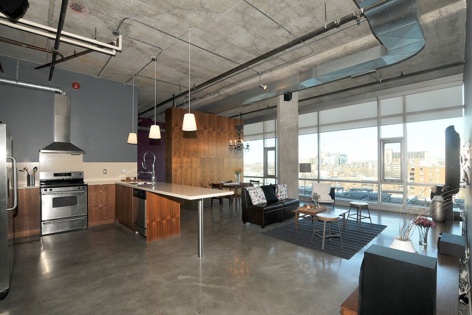 Вентиляция в стиле лофт