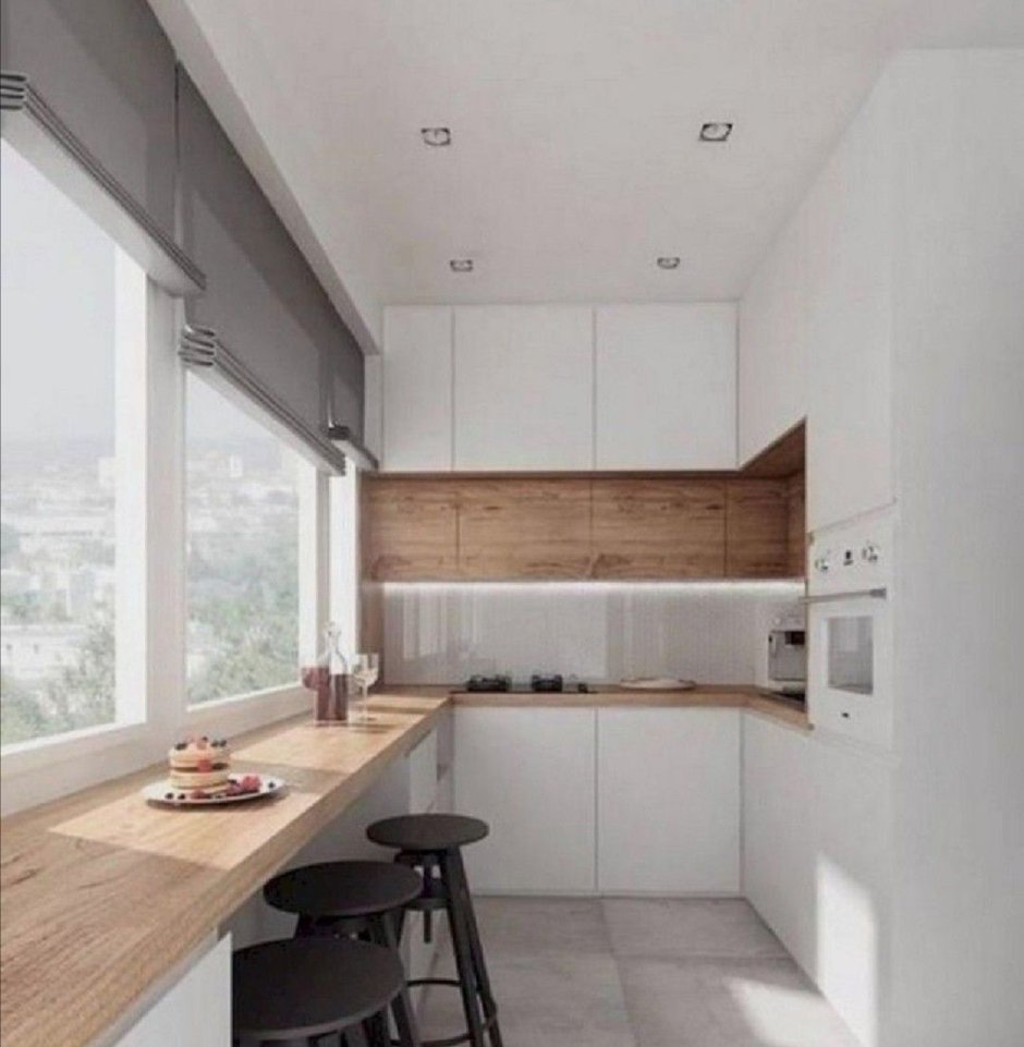 Подоконник для завтрака хрущевка Минимализм