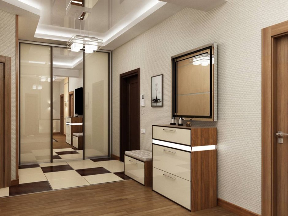 Интерьер маленькой прихожей