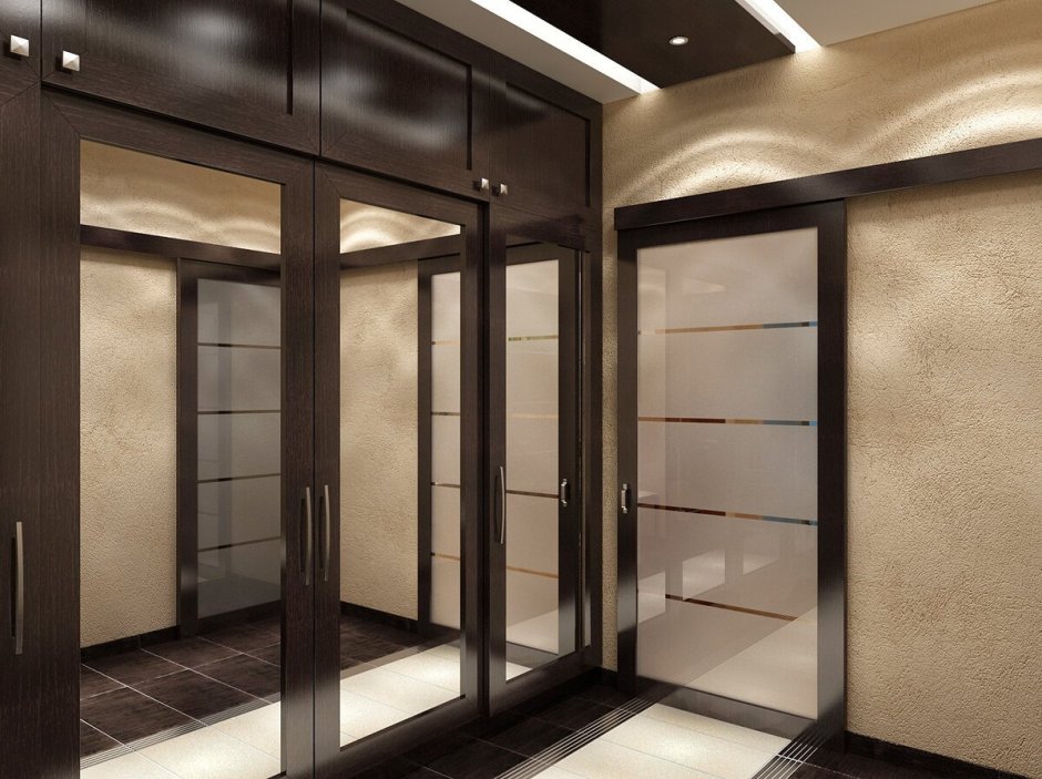 Декоративный камень в прихожей