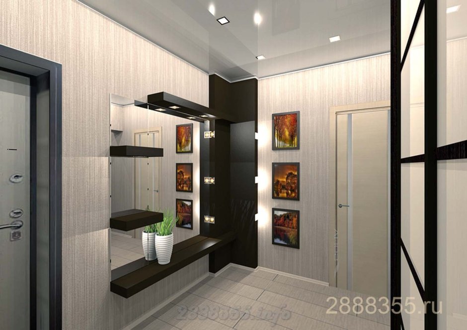 Интерьер маленькой прихожей