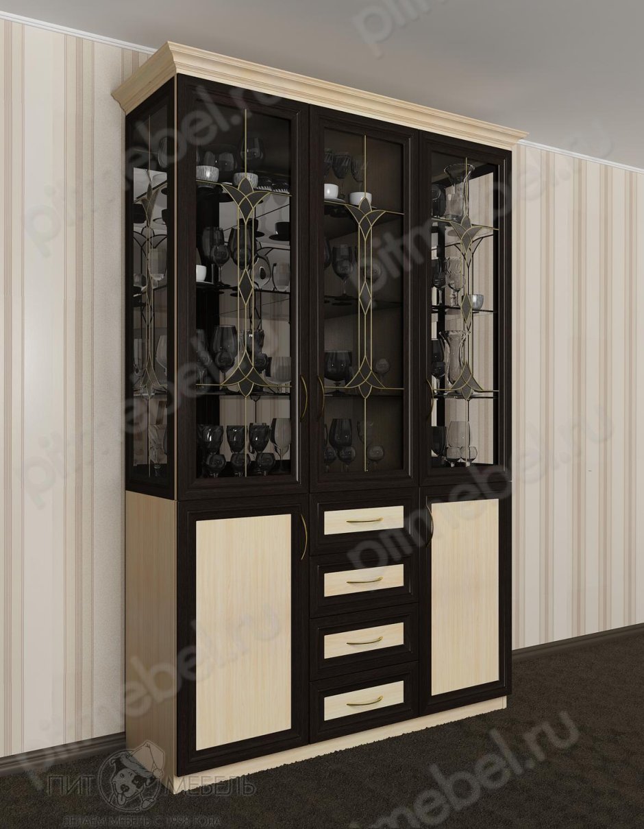 Буфет для гостиной венге