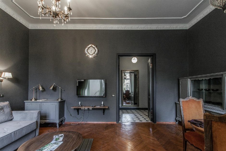 Черная мебель в интерьере