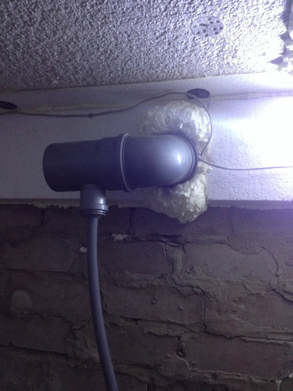 Труба вытяжная погреба двойная