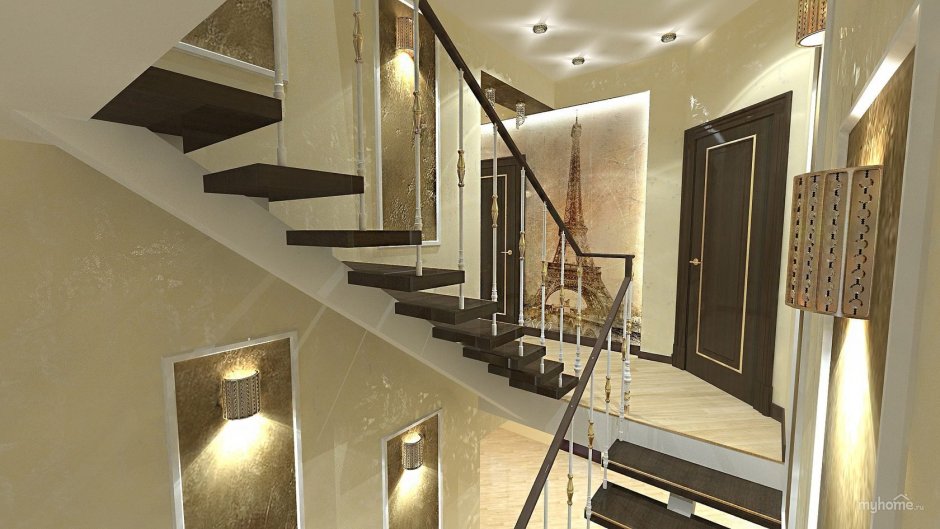 Отделка лестничного проема