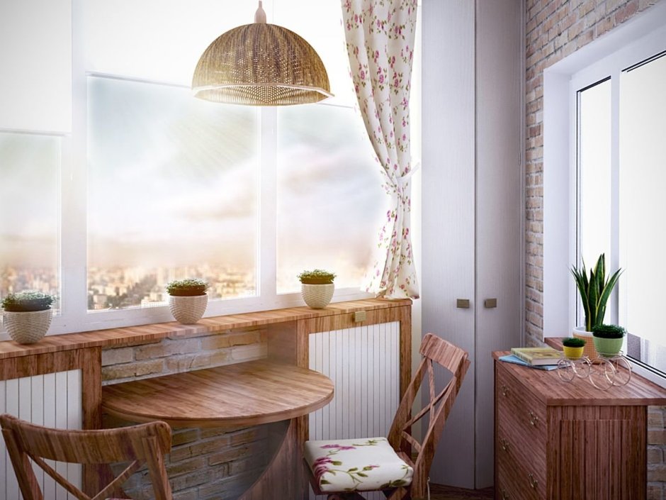 Узкий столик на балкон