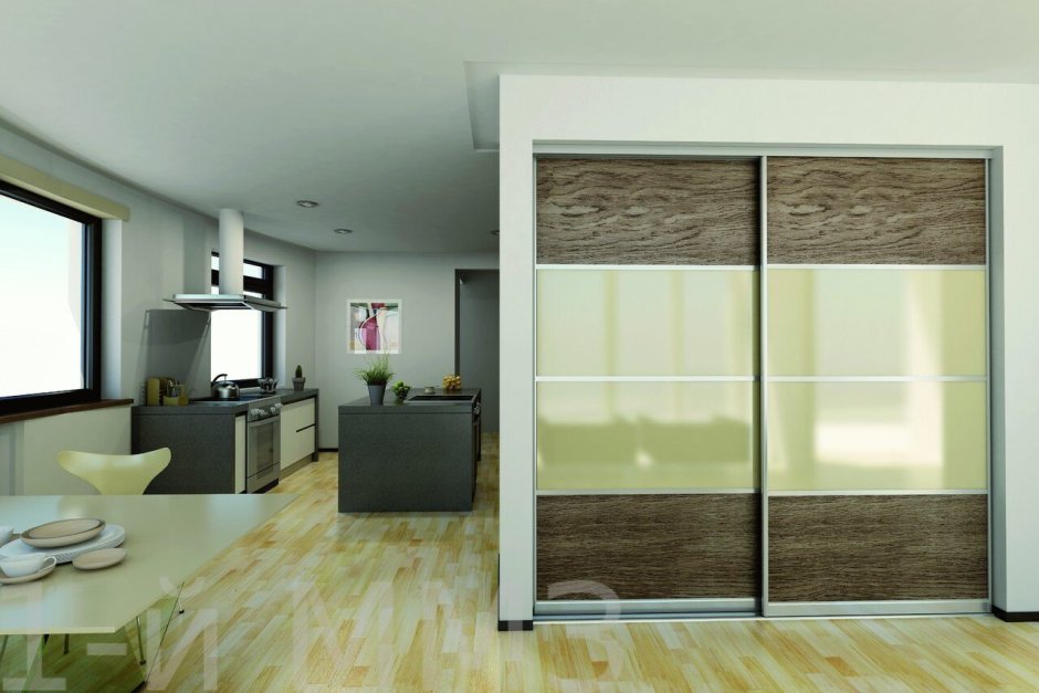 Двухсторонний шкаф перегородка для разделения комнаты