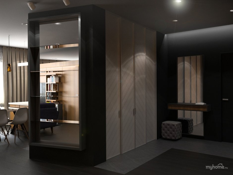 Двухсторонний шкаф купе