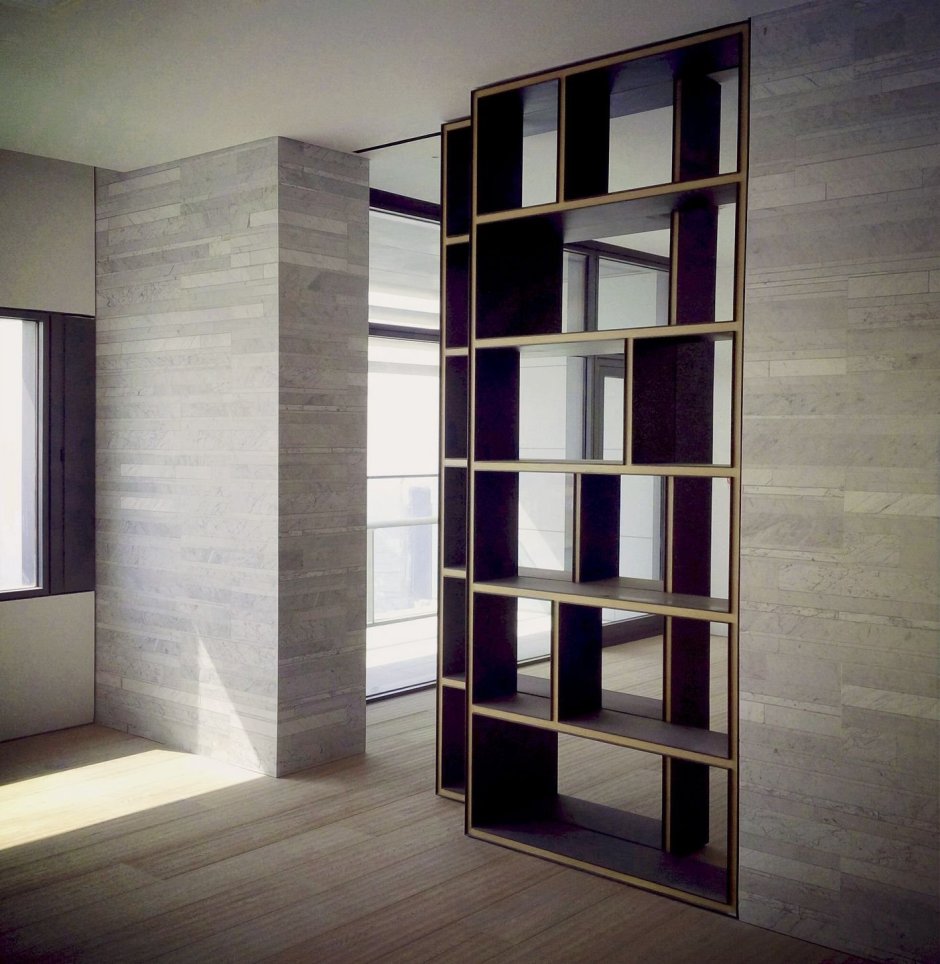 Зонирование комнаты шкафом