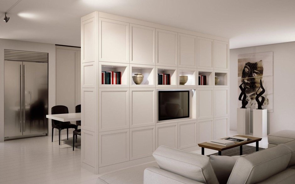 Шкаф-перегородка для зонирования