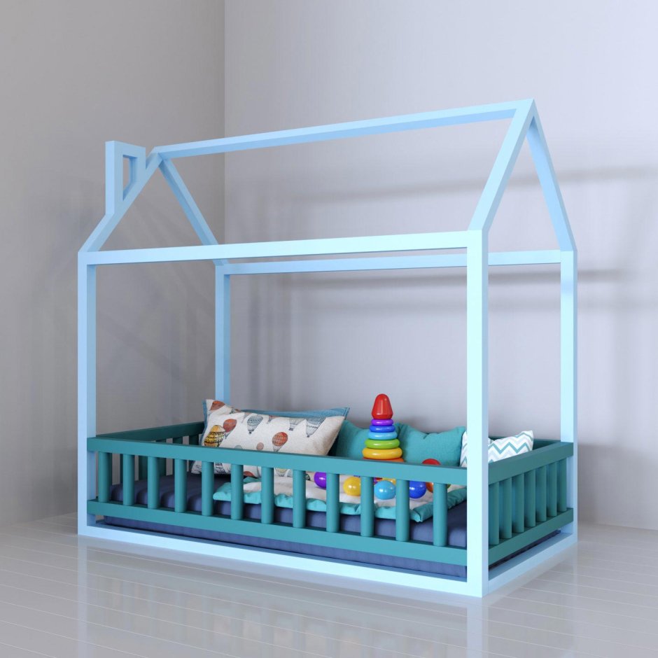 Кровать домик Ненси 80х160 бук