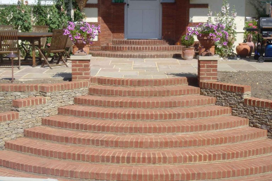 Ступеньки из тротуарной плитки