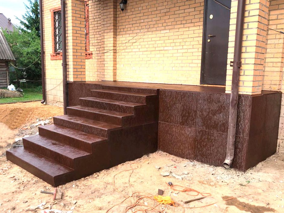 Крыльцо из бетона