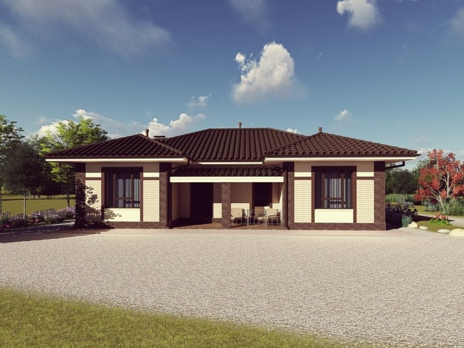 Дом с мансардой одноэтажный z500