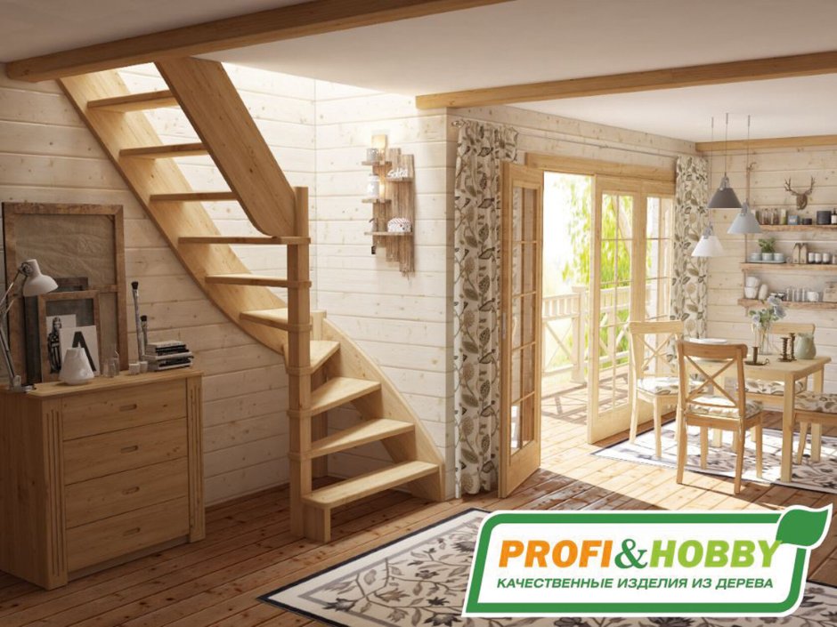 Лестница из сосны лс-92м