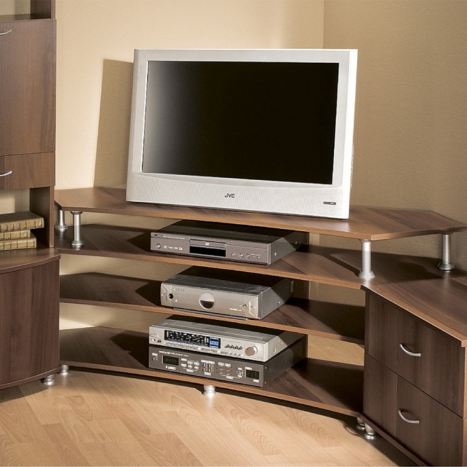 Столики с полкой под ТВ