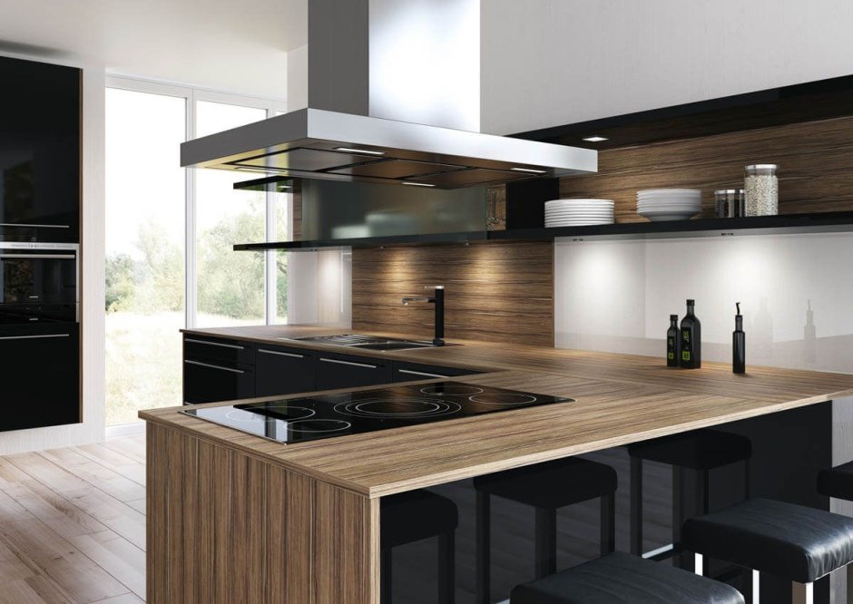 Кухня из компакт ламината