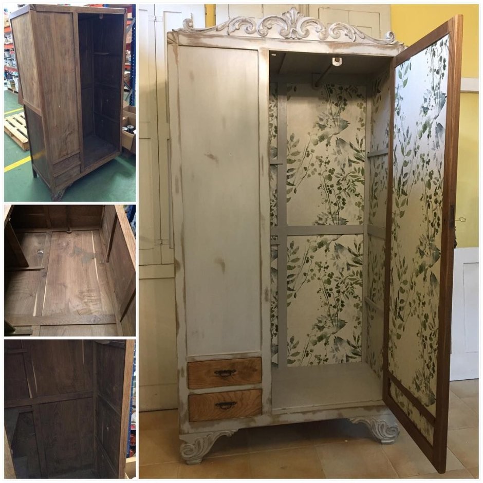 Реставрируем старый платяной шкаф