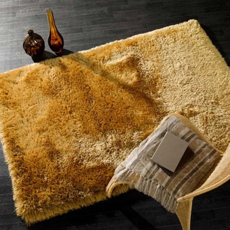 Шагги мустард ковер