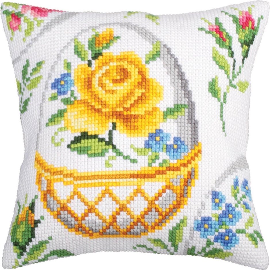 Вышивка подушка Пасха