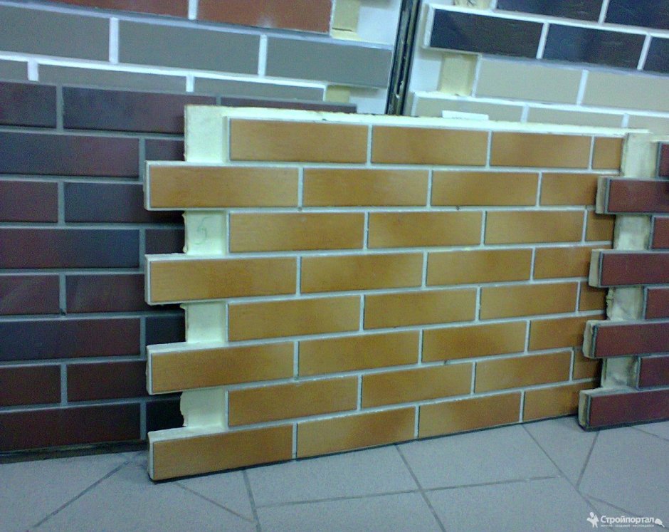 Фасадная клинкерная термопанель