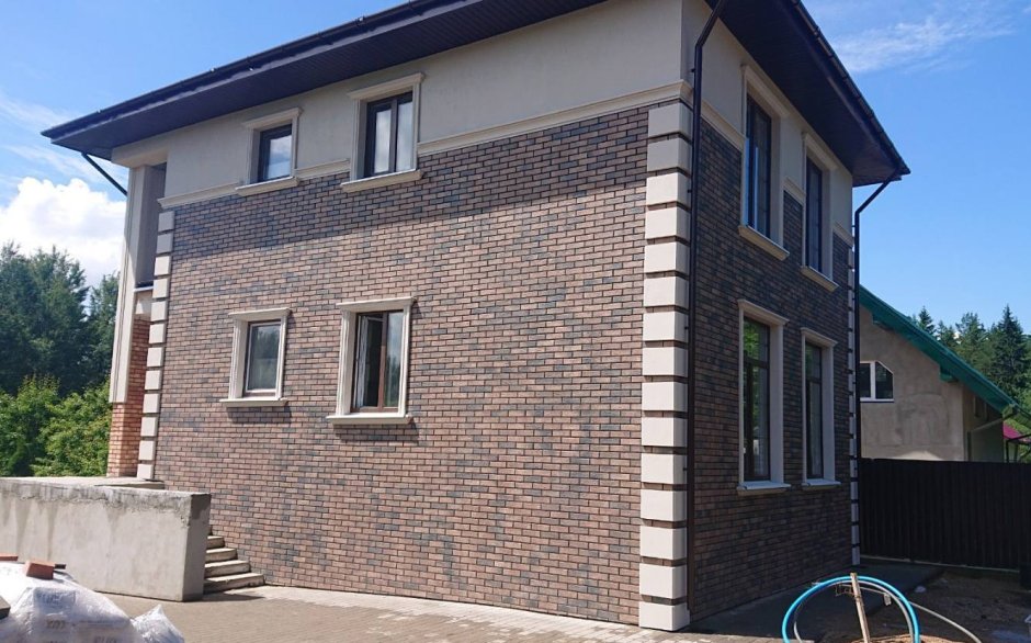 Термопанели Доломит фото домов