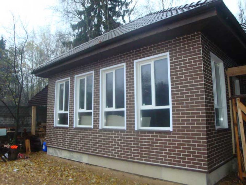 Облицовка каркасника термопанелями