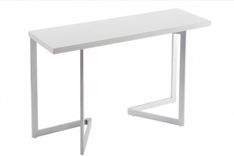 Стол-консоль трансформер в2307 белый лак