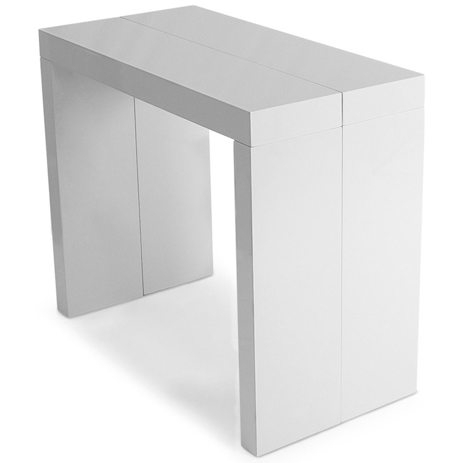 Стол Линкольн белый консоль-трансформер 3 метра