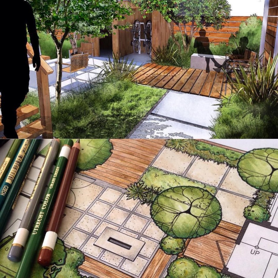 Ландшафтный проект эскиз