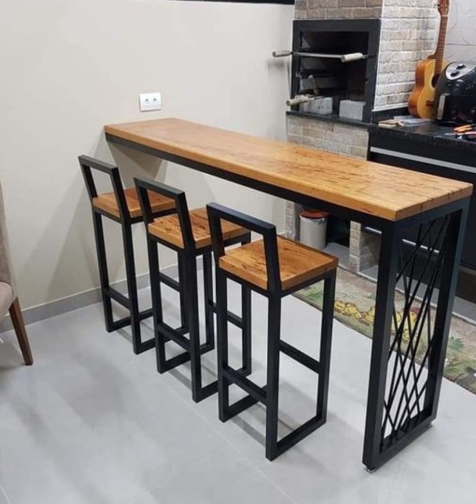 Подстолье барное Duck&Dog плч110 110 x 55 x 10 см, черное