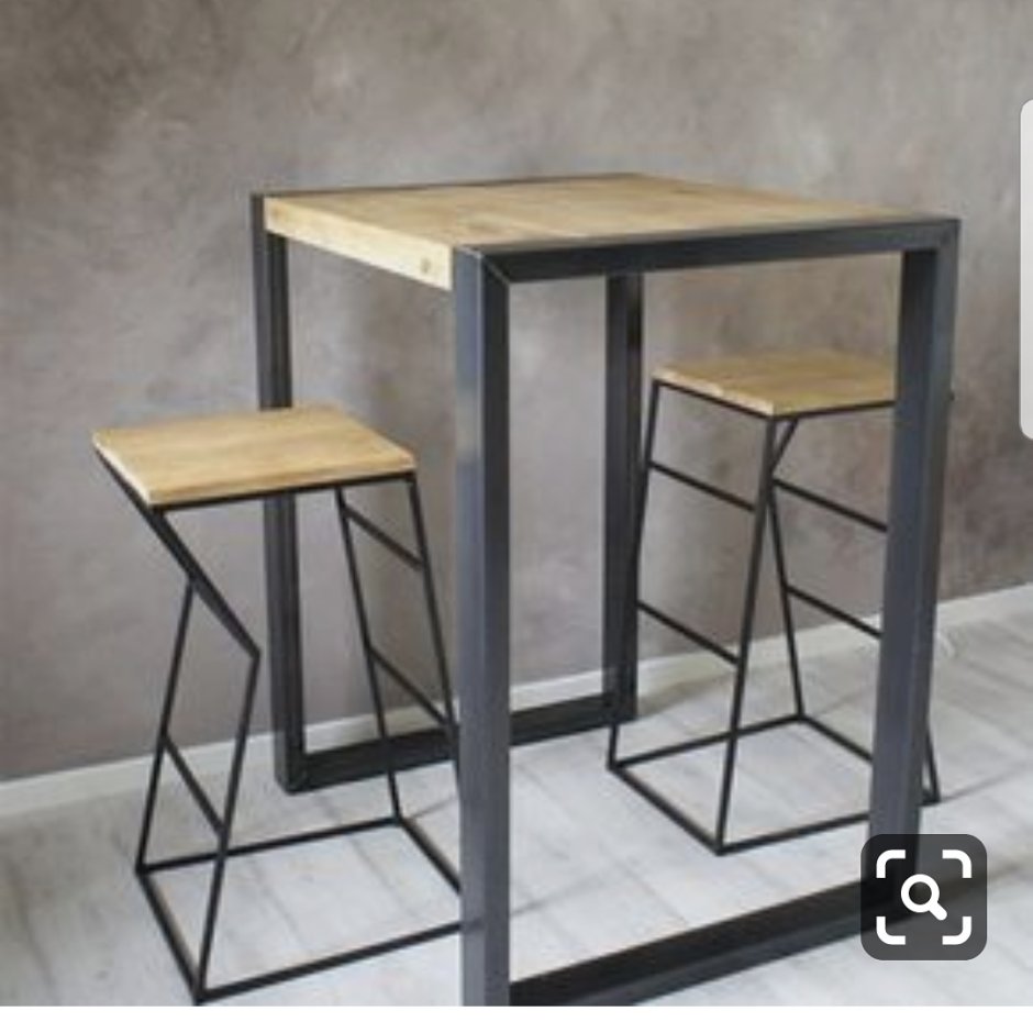 Стол барный лофт дуб Рошелье