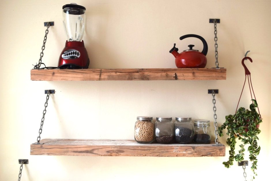 Подвесная полка на цепях