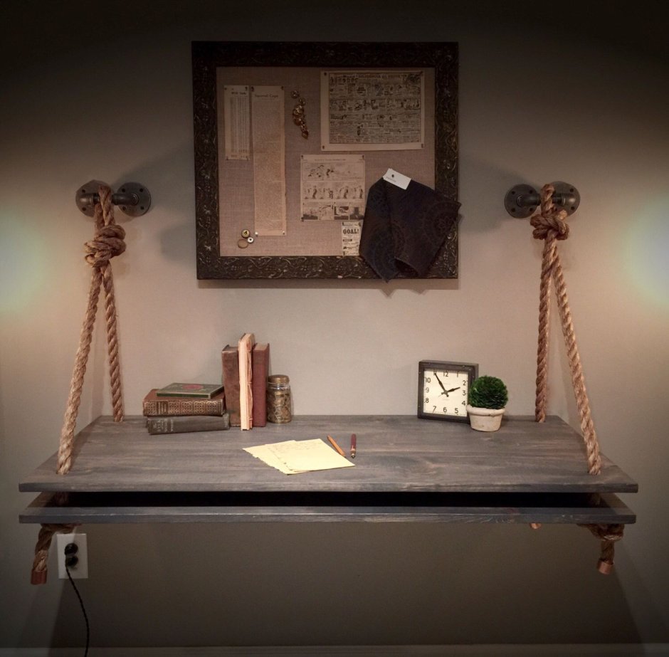 Столик на веревках