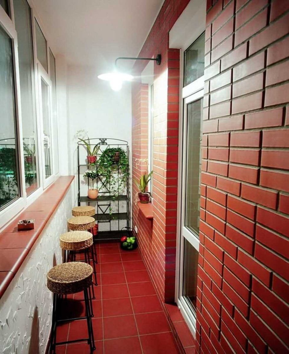 Красивая отделка лоджии