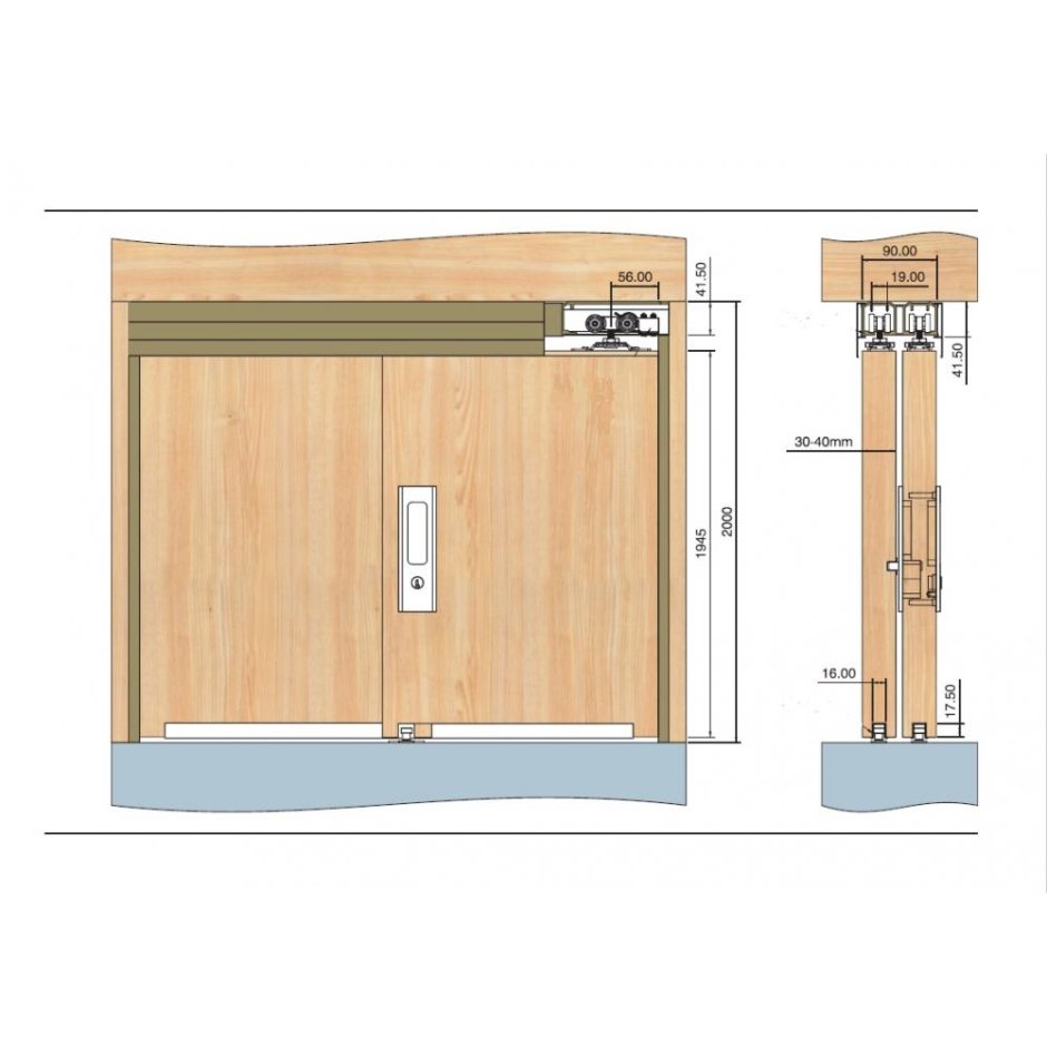 Комплект фурнитуры Herkules h2s60/240