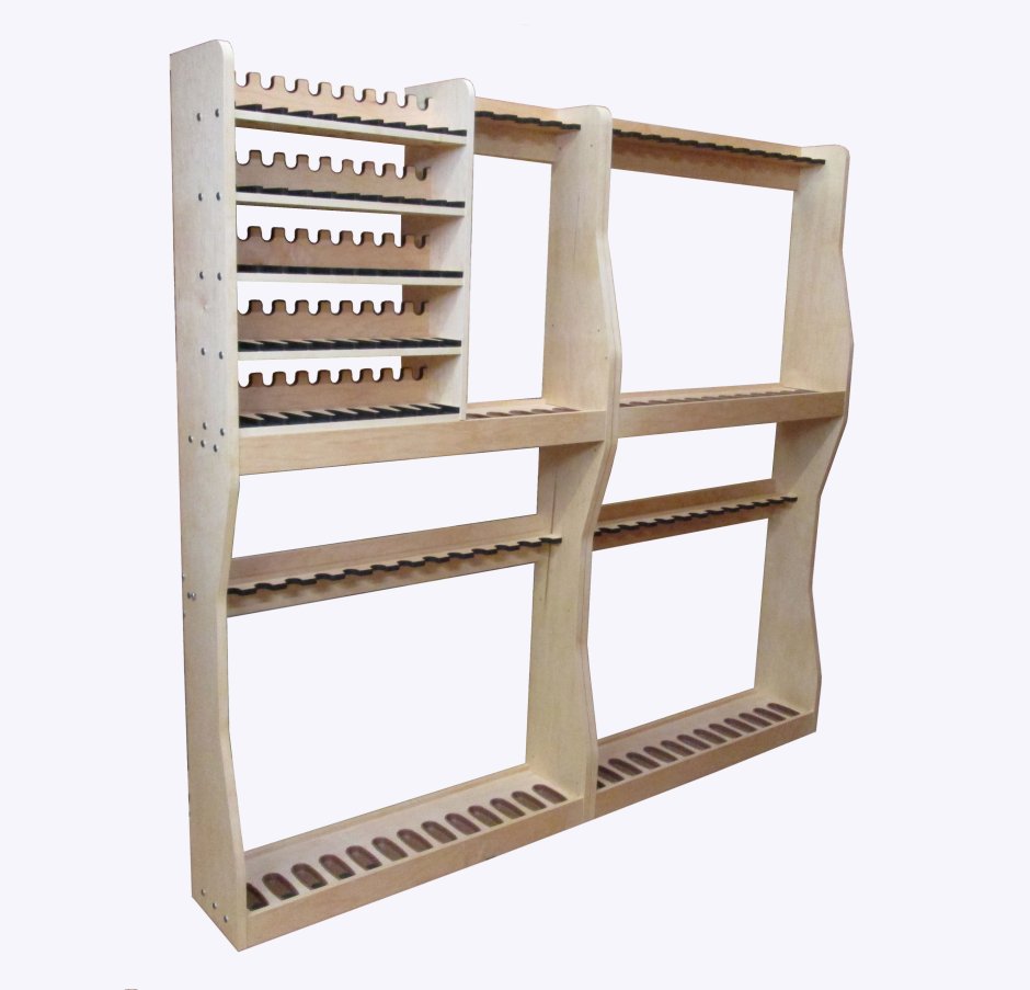 Стеллажи из дерева для оружия