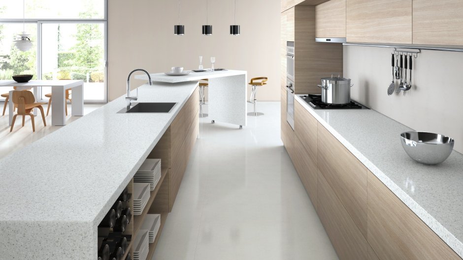 Кварцевый агломерат под мрамор