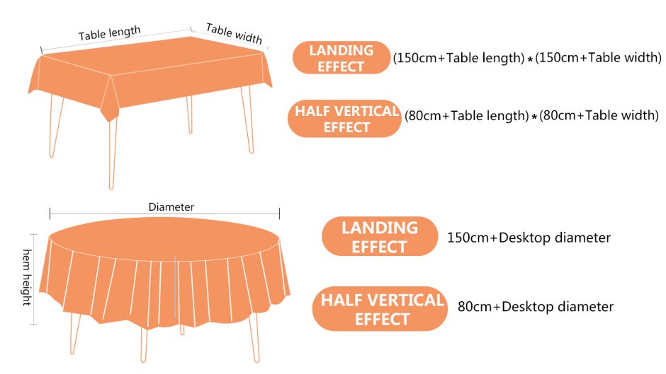 Длинный стол с белой скатертью