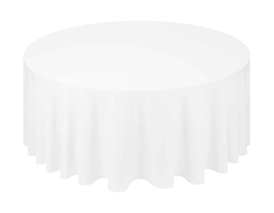 Стол с белой скатертью