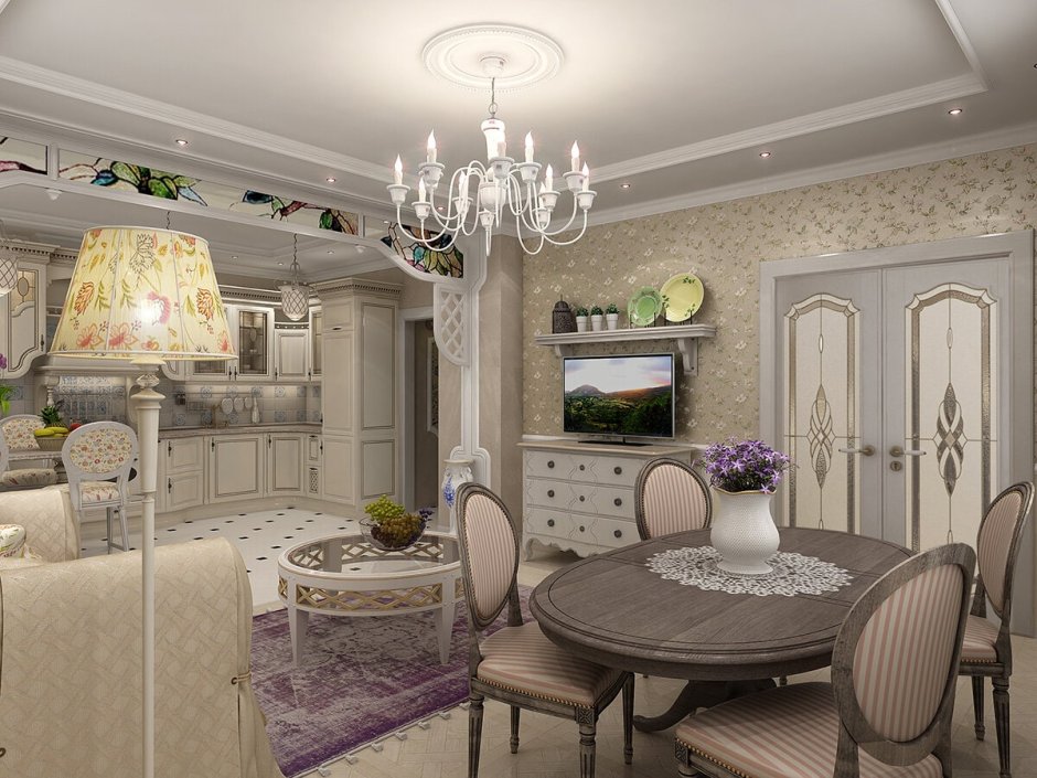 Клетка в интерьере кухни