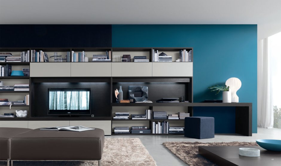 Гостиный гарнитур подвесной с рабочим местом