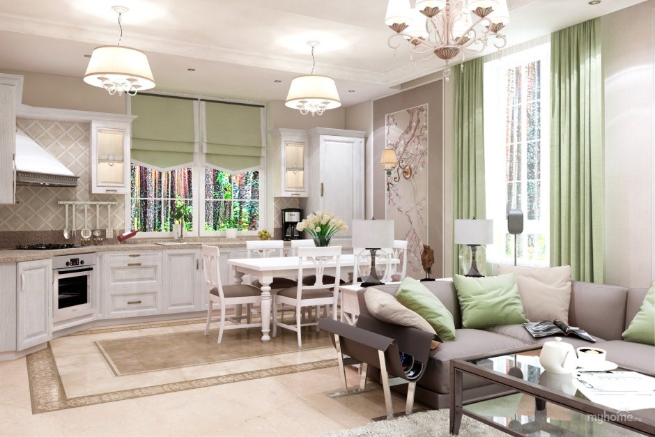 Прованс в интерьере кухни