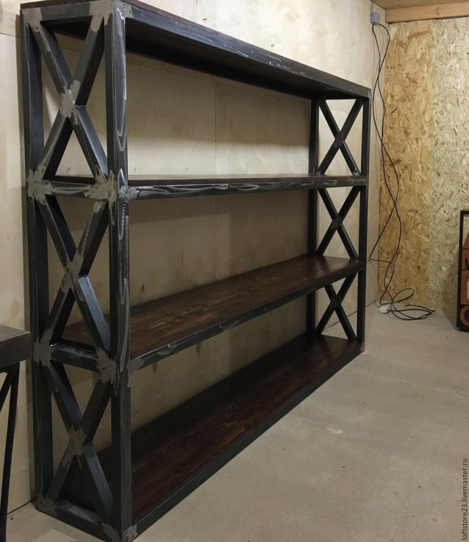 Стеллаж приставной лофт 700х2100